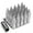 Silver, variant on J2 Engineering LN-T7-017-15-BL J2 Engineering 7075 -T6 Forged Aluminum M12X1.5 20Pcs 90mm Height Spiky Cap Lug Nut Set w / Socket Adapter (Blue)