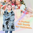 thumbnail image 5 of Catalonia Oversized Blanket Sweatshirt, Sherpa  Fleece Hoodie, Super Soft Warm Comfortable Pullover with Large Front Pocket for Boys Girls Teens Kids(7-13 yr), 5 of 7