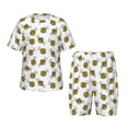 thumbnail image 1 of Fotbe Cute Little Bee Pijama Estampada de 2 Piezas para Niños – Ropa de Dormir de Manga Corta Cómoda para Niños y Niñas, Camiseta y Shorts de Algodón-4X-Large, 1 of 6