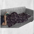 thumbnail image 6 of Flower Soft Flannel Fleece Blanket, Vintage Composition with Foliage Leaves and Flowers Old-Fashioned Design, Cozy Plush for Indoor and Outdoor Use, 60" x 80", Purple Pink Pale Mauve, by Ambesonne, 6 of 6
