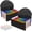 Black, variant on 2 Pack 13 Pockets A6 Mini Coupon Organizer Wallet, Expandable Accordion File Organizer for Storage Receipt Cards Coupons Tickets - Pink