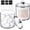 Clear-2 Pack-10&10oz, variant on 2 Pack Acrylic Qtip Holder with Labels, Qtip Jars for Bathroom