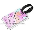 thumbnail image 2 of Watercolor Barbershop Barber Haircut Luggage Tags Suitcases ID Baggage Identifier Card Name Tag for Travel Backpacks Gym Bags, 2 of 6