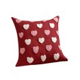 thumbnail image 2 of Home Decor Holiday Advent Throw Pillow Covers With Hearts Decorative Throw Pillow Covers For Couch Sofa Living Room Couple Present Valentine Pillow Case Valentines Day Decorations, 2 of 4