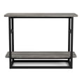 thumbnail image 2 of Furniture of America Quint 1-Shelf Wood Indoor End Table, Vintage Gray Oak, 2 of 8