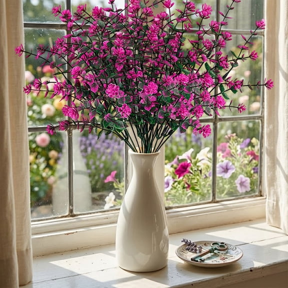 Kugisaki Artificial Flowers Bouquet Decoration Simulation Flowers Bouquet for Bridal Bouquets Wedding Decor Party Table Centerpieces Home Decor