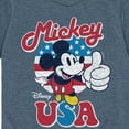 thumbnail image 3 of Disney - Americana - Mickey Mouse USA Flag - Toddler And Youth Short Sleeve Graphic T-Shirt, 3 of 5