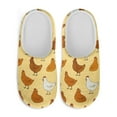 thumbnail image 2 of FUIALDOLG Cute Chicken Rooster Print House Slippers for Woman Closed Toe Lightweight Indoor Slippers Slip On Bedroom Shoes with Soft Sole, Size 10.5-11.5, 2 of 7