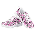 thumbnail image 4 of Suhoaziia Lightweight Breathable Shoes for Kids Pink Panda GraphicSneakers Girls Low Top Platform Ultralight Outdoor Sports Lace Up Shoe Size 4, 4 of 6
