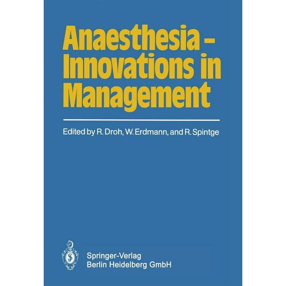 Anaesthesia -- Innovations in Management, (Paperback)