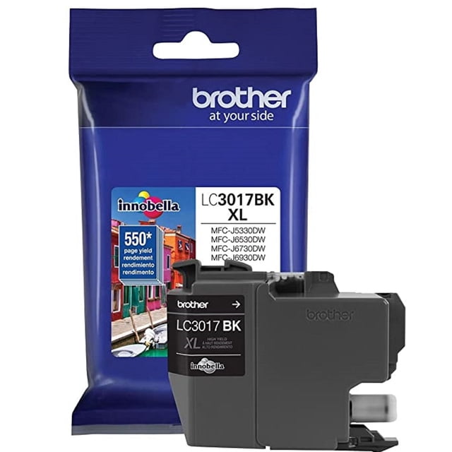 Cartucho de Tinta Brother de Alto Rendimiento Negro, Modelo: LC3017BK. Brother Cartucho BROTHER 550 Impresiones LC3017BK