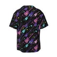 thumbnail image 4 of Goofa Colorful Guitar Printed Men's Casual Short-sleeved Shirt,Lightweight Breathable Button-down,Summer Casual men's top,Versatile Fashion shirt-Small, 4 of 7