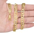 thumbnail image 3 of Nuragold 10K Real Yellow Gold Solid Mariner Chain Anchor Link Necklace 16"-30" (2mm-9mm) Italian Jewelry for Men & Women, 3 of 21