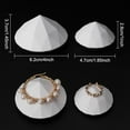 thumbnail image 2 of 2pcs Gesso Jewelry Display Holder Stand Plaster White Diamond Shape Jewelry Tray Bracelet Holder Accessories Storage for Necklace Ring Bracelets Home Decor Photography Props, 2 of 7