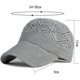 thumbnail image 2 of Xiao Hua Gorra de béisbol plegable de punto con flores de ganchillo, ligera y hueca, para mujer, 1 pieza, color blanco, 2 of 5