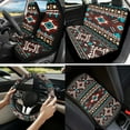 thumbnail image 2 of Jeiento Southwest Aztec Car Seat Cover Full Set, 13 Pcs Auto Interior Accessories Set with Native Tribal Steering Wheel Cover, Seatbelt Pads, Armrest Cushion, Coaster, Keychain, Fit for SUV, Truck, 2 of 8