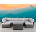 thumbnail image 2 of Living Source International 7-Piece Outdoor Set with Cushions in Brown/Gray, 2 of 3