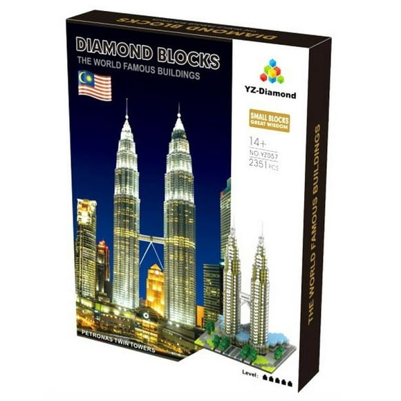 DENTT Petronas Twin Towers Yz Blocs de Construction en Diamant