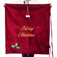 thumbnail image 2 of Bolsa de Navidad WILLBOND Santa Velvet 90x75 cm Burgundy, 2 of 7