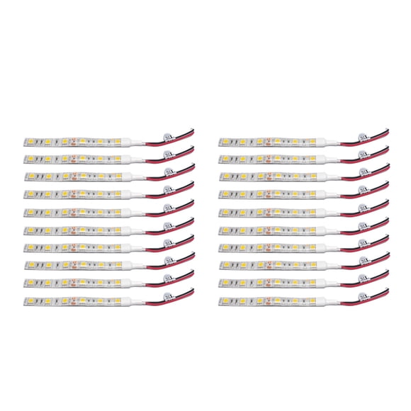 20Pcs 10cm Waterproof 5050 Led Strip Lights Dc 12V Caravan Boat Car White & Warm White