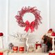 thumbnail image 1 of Christmas Red Rattan Wreath Home Decoration Simulated Hanging Ornament Red Berries Lucky Fruit Wreath, 1 of 7