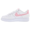 thumbnail image 3 of Nike Air Force 1 Leather GS Girls Shoes Size 7, Color: White/Medium Soft Pink/White, 3 of 3