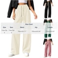 thumbnail image 3 of Womens Work Pants Fashion Women Casual High Waist Loose Straight Solid Pants Suit Wide Leg Pants Black Free Size, 3 of 6