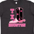 thumbnail image 4 of Inktastic Houston Texas Cowgirl Youth T-Shirt, 4 of 5