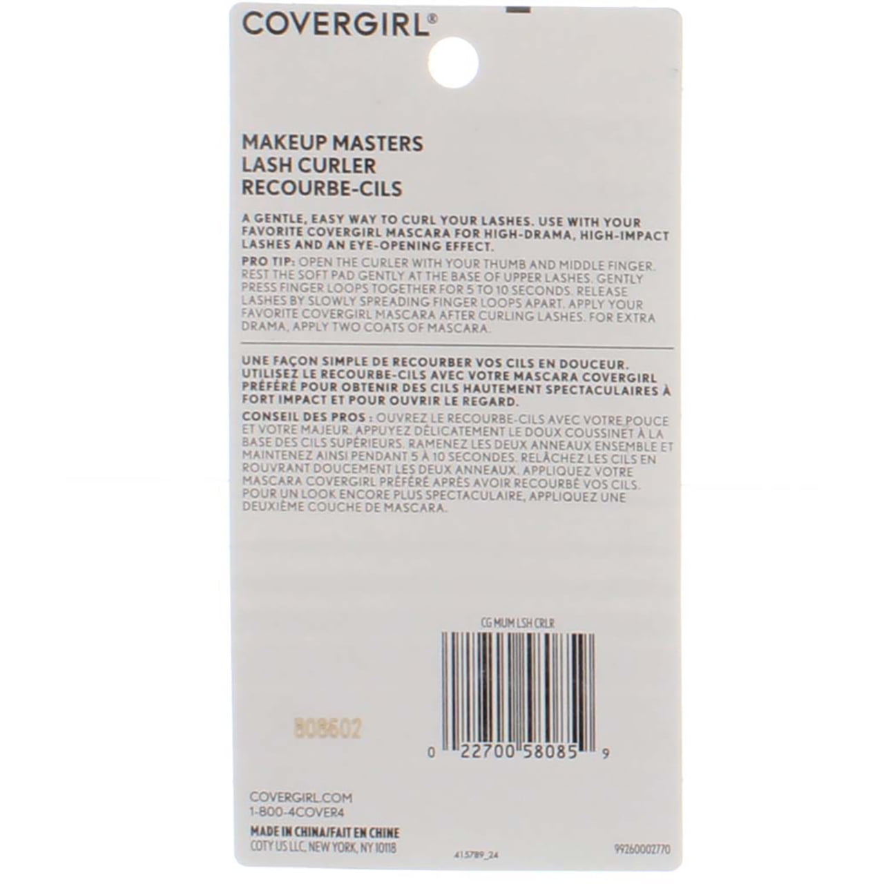 CoverGirl Makeup Masters Eyelash Curler 1 ea (Pack of 4)