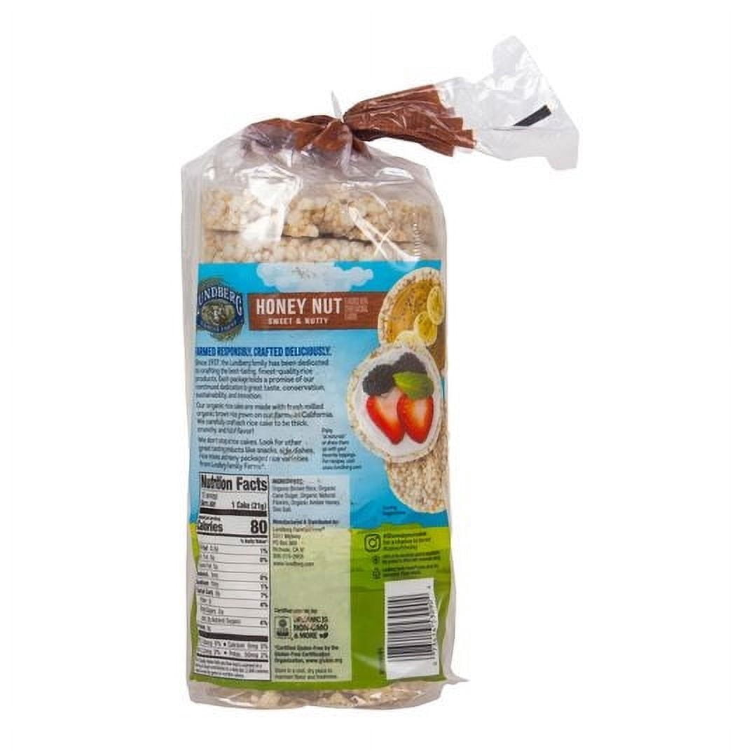 Lundberg Rice Cakes, Honey Nut, GF, Organic-6 x 9.6 oz