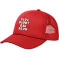 thumbnail image 2 of Dada Daddy Dad Bruh Mesh Hat Mesh Cap Women Men Trucker Hat Baseball Cap, 2 of 7