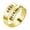 Gold, variant on Personalized Double Name Winding Ring Stainless Steel Couple Friend Gift
