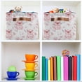 thumbnail image 6 of Flowers Pig Foldable Storage Basket for Shelves, Collapsible Sturdy Storage Bin with Handles, Canvas Storage Cube for Organizing Closet 1PCS Home Decor, 6 of 7