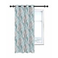 thumbnail image 7 of Leaves Specimens Thermal Insulated Blackout Curtains for Bedroom 45 Length Teal Green Grey White Background Room Darkening Curtain 1 Panel Grommet Window Curtain Drape for Living Room Nursery Room, 7 of 7