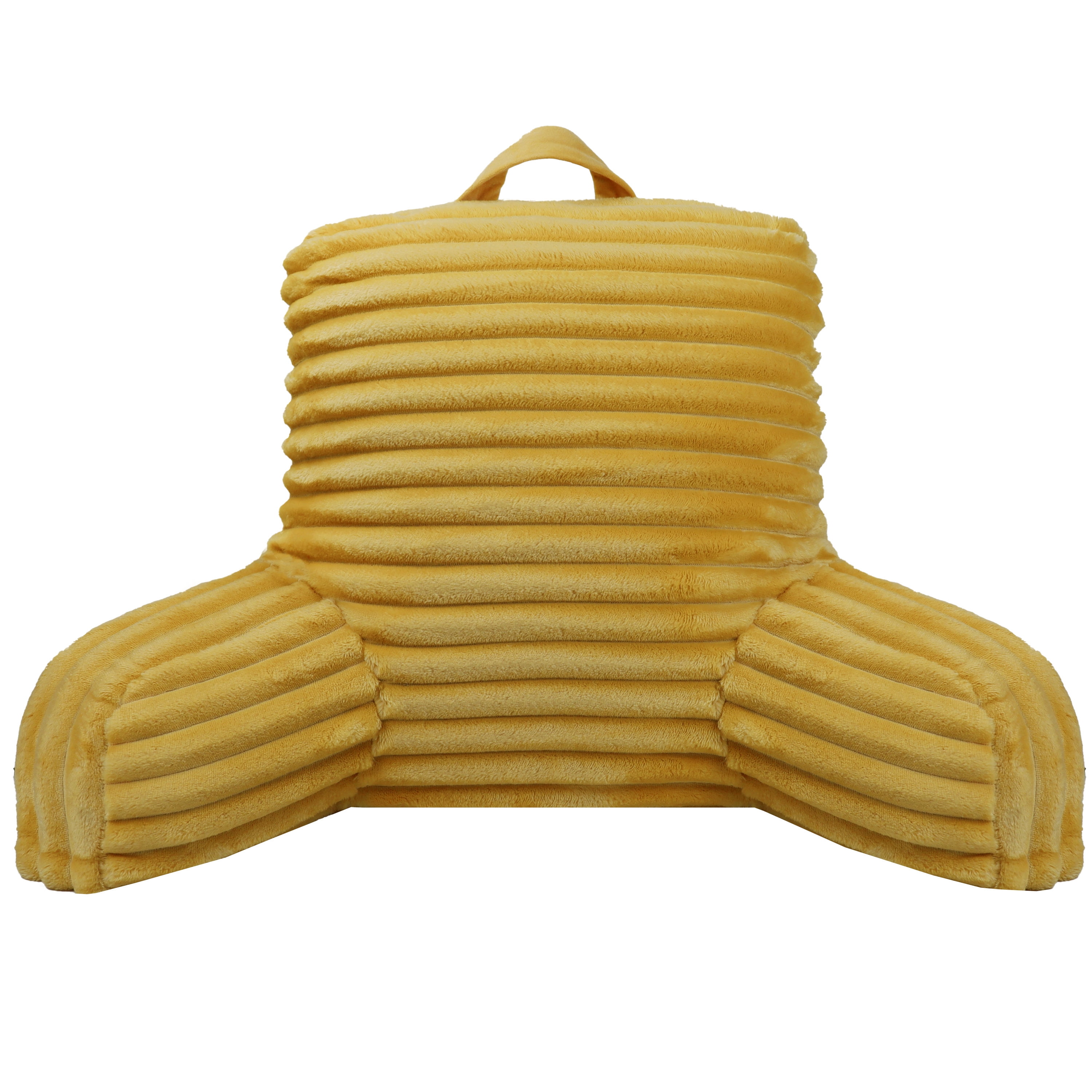 hometrends Yellow Fur Bedrest, HOME TRENDS PL HT YLW FUR BEDREST