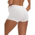 thumbnail image 3 of INSPIRE CHIC Women's Low Waist Under the Bump Maternity BoyShorts Pregnancy Seamless Ladies Panties 3XL White, 3 of 4