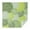 Green Floral and, variant on Green Floral and Petal Pattern Square Tablecloth,Waterproof Square Table Cover,Wipeable Spillproof Washable Table Cover for Home Kitchen Party Decor 42"X42"(107x107cm)