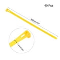 thumbnail image 2 of 12 Inch x 0.3 Inch Yellow Reusable Cable Ties Adjustable Nylon Zip Ties Wraps 40 Pack, 2 of 3