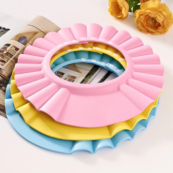 Soft Adjustable Baby Kids Children Shampoo Bath Bathing Shower Cap Hat