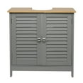 Modern Gray FCH Double Shutter Door Spray Paint MDF Bathroom Sink