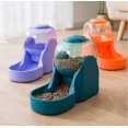 thumbnail image 2 of Kibble And Water Dispenser, Water (3.8 L) And Food (1.5 Kg) Dispenser For Dogs And Cats, Plastic, Pet Water Dispenser, Pet Bowl (food Feeder, Blue), 2 of 5
