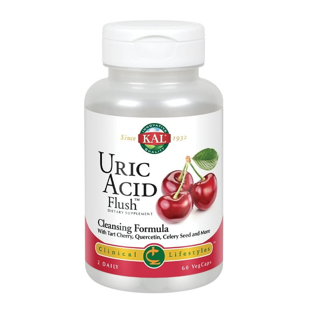KAL Uric Acid Flush Tart Cherry Blend, Celery Seed & More for Healthy Joint Comfort Support