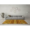 thumbnail image 3 of Ahgly Company Indoor Rectangle Abstract Yellow Modern Area Rugs, 2' x 5', 3 of 4