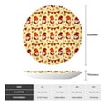 thumbnail image 2 of Picia Fall Gnomes Pattern Bone China Decorative Plate – Wall Decor with Stand and Adhesive, Elegant Ornament for Living Room, Office, or Entryway-7in, 2 of 6