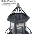 thumbnail image 2 of Solar LED Rotating Lighthouse Light,Waterproof LED Solar Garden Lights,Automatically Illuminate at Night and Auto 360° Rotation,for Courtyards, Lawns,Balconies, Etc, 2 of 8