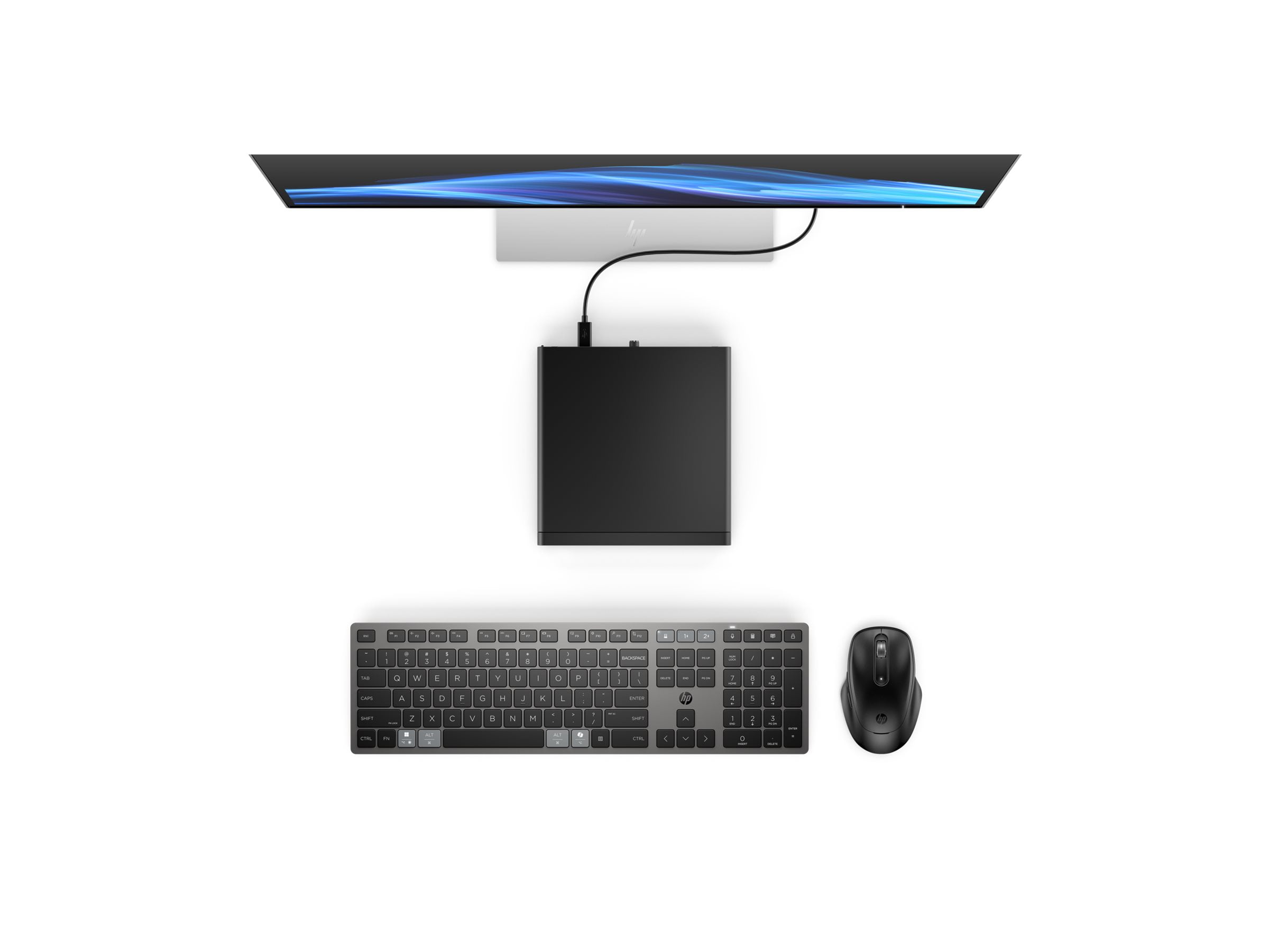 HP EliteDesk 8 G1a Desktop Computer, AMD Ryzen AI 5 PRO 340, 32 GB, 512 GB SSD, Mini PC, Jack Black