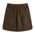 thumbnail image 6 of DDAPJ pyju Men's Beach Shorts Elastic Waist Cotton Linen Short Pants Summer Casual Vacation Shorts with Pockets Father's Day Gifts Brown XL, 6 of 6