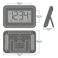 thumbnail image 2 of La Crosse Technology Black Digital Wall Clock with Indoor & Outdoor Temperature, 513-1412, 2 of 8
