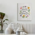 thumbnail image 2 of Faith Love Family Quote Traditional Floral Wreath 36 in x 48 in Painting Canvas Art Print, by Stupell Home Décor, 2 of 5