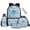 Blue Volleyball Bow, variant on Bulopur Camo Pink Bow Kids Backpack Set 5 Pcs Soft Book Bag with Lunch Bag, Pencil Case, Water Bottle Cover and Wrist Strap for Country Girly Girls Ages 6-12